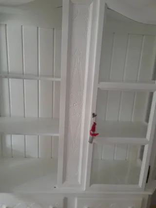 Vitrina de madera y cristal