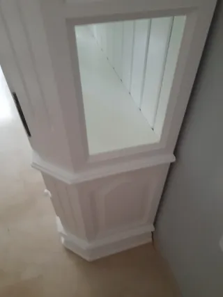 Vitrina de madera y cristal