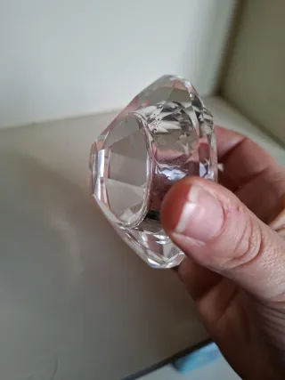 Portacandele Diamante Brandani Vetro Trasparente