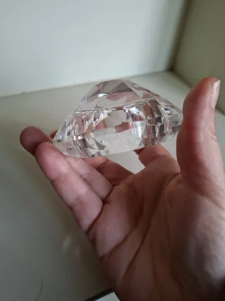 Portacandele Diamante Brandani Vetro Trasparente