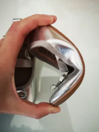 Manoletinas plateadas H.M Talla 20/21