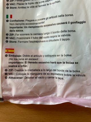 6 Bolsas Compresión Vacío Boxlegend 80x60cm