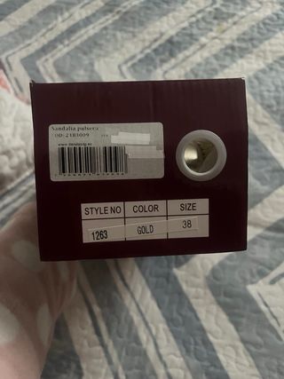 Sandalias TOP GIRL Talla 38 Doradas