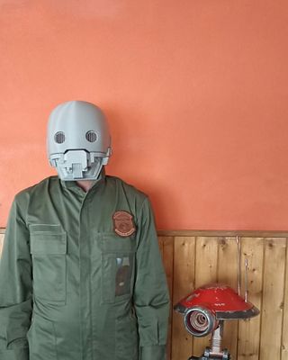 Máscara Droide K-2SO PLA 3D Kit Monta Pinta