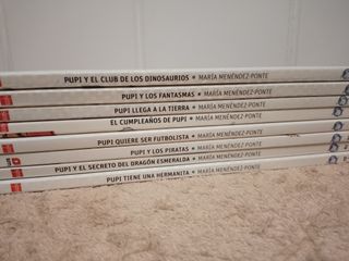 LOTE DE 8 LIBROS SERIE PUPI (blancos)