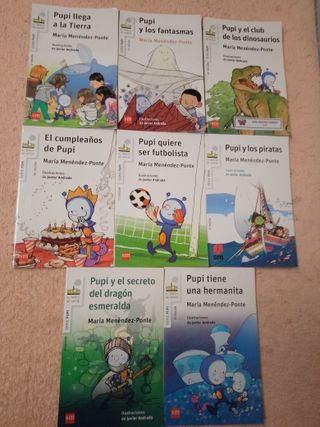 LOTE DE 8 LIBROS SERIE PUPI (blancos)