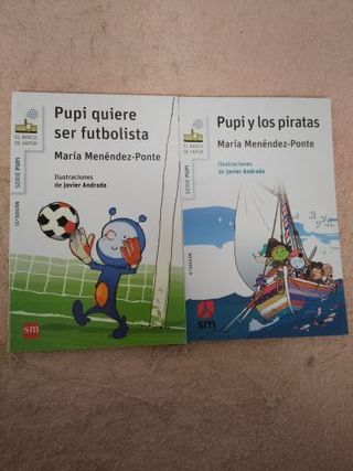 LOTE DE 8 LIBROS SERIE PUPI (blancos)