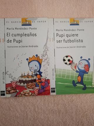 LOTE DE 8 LIBROS SERIE PUPI (blancos)