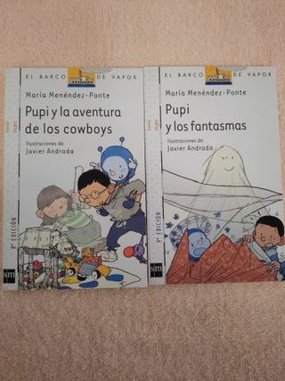 LOTE DE 8 LIBROS SERIE PUPI (blancos)