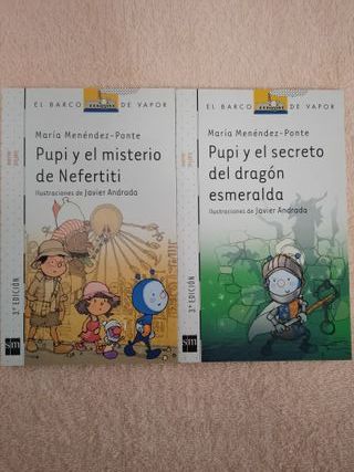 LOTE DE 8 LIBROS SERIE PUPI (blancos)