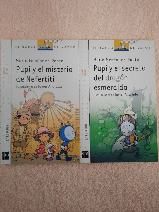 LOTE DE 8 LIBROS SERIE PUPI (blancos)
