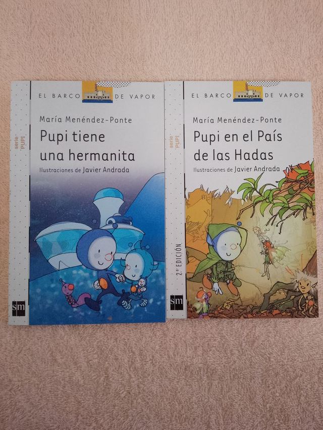 LOTE DE 8 LIBROS SERIE PUPI (blancos)