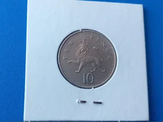Moneda 10 Peniques Inglaterra 2001
