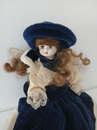 Bambola Antica Ceramica Porcellana 20cm