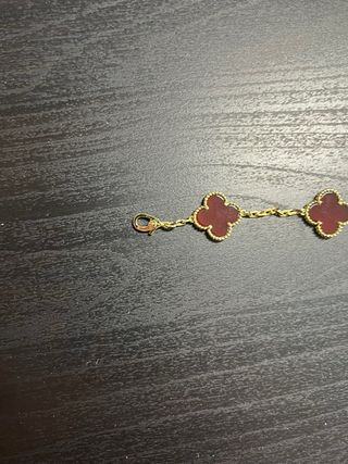 Pulsera Van Cleef & Arpels Oro y Rojo