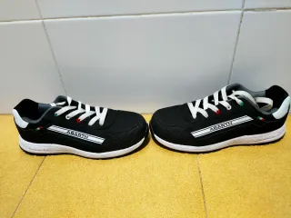 Zapatillas de seguridad Abarth Negras y Blancas