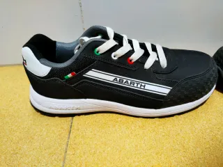 Zapatillas de seguridad Abarth Negras y Blancas