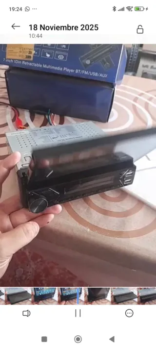 Radio Multimedia Coche Retráctil Carplay/Android