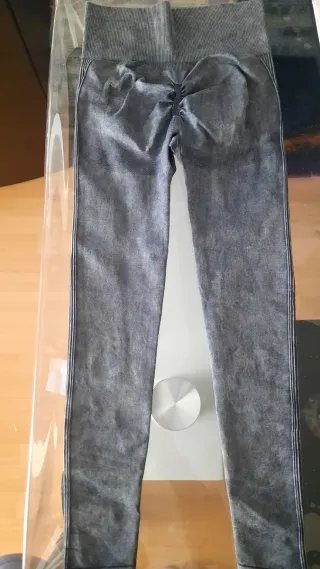 Leggings Push Up Azules y Grises Talla XS