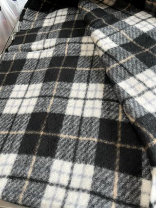 Sciarpa Tartan Bianco Nero