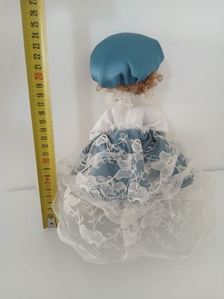 Bambola Ceramica Porcellana Vintage 25cm