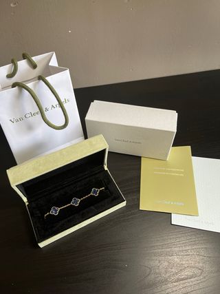 Pulsera Van Cleef & Arpels Motivo Trébol Azul