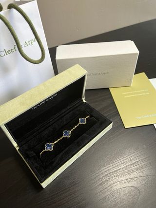 Pulsera Van Cleef & Arpels Motivo Trébol Azul