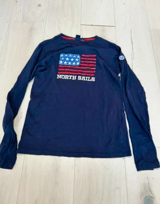 Maglietta North Sails Blu USA Flag