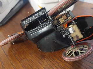 Lote Juguetes Hojalata Antiguos Moto Sidecar