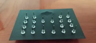 8 pares pendientes tipo perla