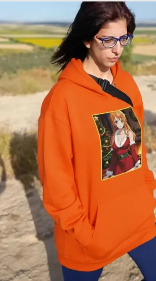Sudadera Anime One piece de Nami Naranja.