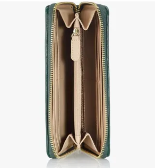 Billetera LOVE MOSCHINO verde acolchada