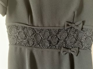 Vestido Paco Guzmán Negro Guipur