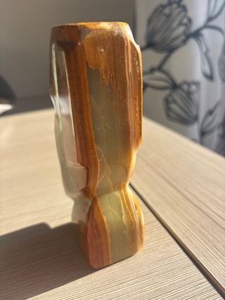 Moai de Ónix Verde Tallado