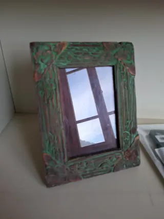 Portafoto etnico legno