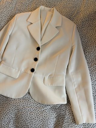 Chaqueta Americana Blanca Mujer