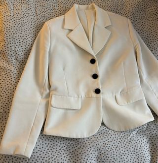 Chaqueta Americana Blanca Mujer