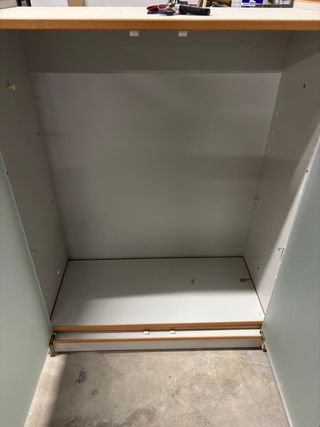 Armario Vitrina Oficina Madera y Cristal