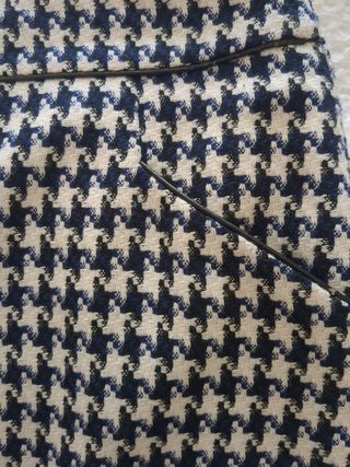 Falda mini pata de gallo