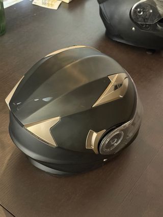 2 Cascos Yema Integral y Modular Negro