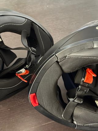 2 Cascos Yema Integral y Modular Negro