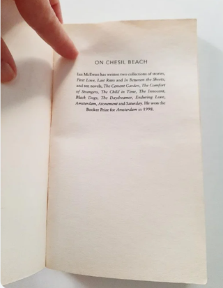 On Chesil Beach - Ian McEwan - libro en inglés