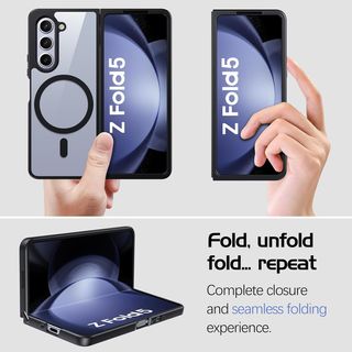Custodia per Samsung Galaxy Z Fold 5 Mag-Safe Nera