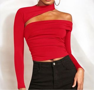 Top Rojo Nuevo - Shein mujer