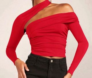 Top Rojo Nuevo - Shein mujer