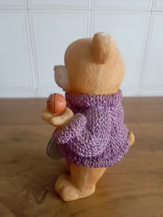 Oso Decorativo Morado y Marrón