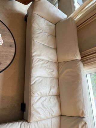 Sofá Casanova de Piel Blanco