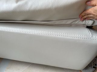 Sofá Casanova de Piel Blanco