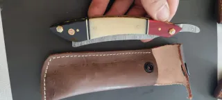 Navaja barbera artesanal Damasco