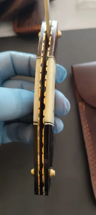 Navaja barbera artesanal Damasco